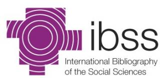 The International Bibliography of the Social Sciences (IBSS)